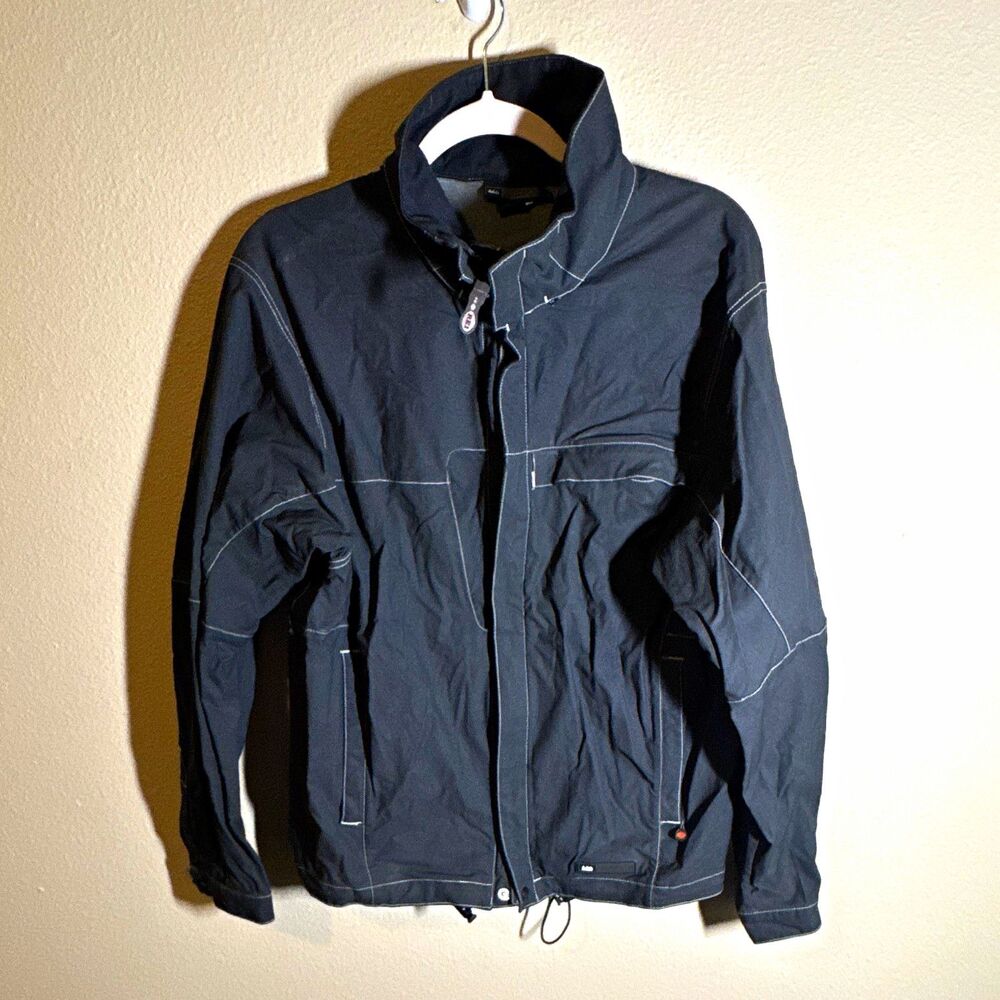 REI Men’s Full Zip Jacket Size M Black Nylon Shell Polyester Insulated Pockets